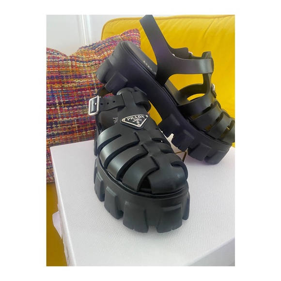 Prada | Shoes | Prada Cazalture Donna Soft Cage Sandal | Poshmark